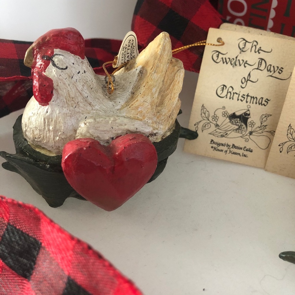 VINTAGE 12 Days of Christmas Ornaments - Picture 3 of 9